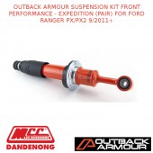 OUTBACK ARMOUR SUSPENSION KIT FRONT EXPEDITION PAIR FITS FORD RANGER /PX2 9/11+
